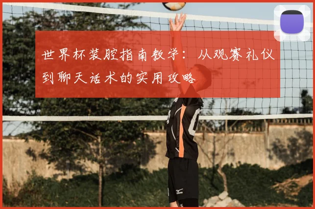 世界杯装腔指南教学:从观赛礼仪到聊天话术的实用攻略