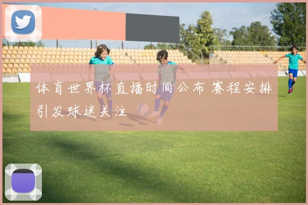 体育世界杯直播时间公布 赛程安排引发球迷关注